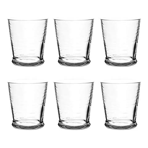 TarHong Cordoba Double Old Fashion Glass, Clear, 16 oz., Premium Plastic, Set of 6 Cover