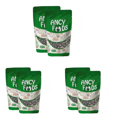 Image of Ancy Foods Dried Fruits Nuts And Seeds (Chia Seeds, 400g (2x200g)) (Pack of 3)