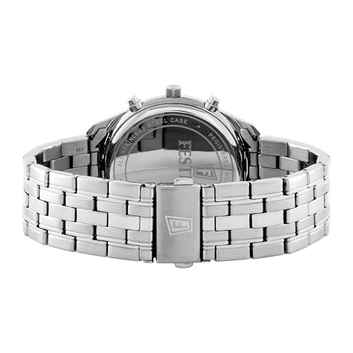 Festina Orologio Uomo Acciaio 316L Argento - Cronografo Quarzo, Data, Vetro Minerale - F6854/7 Timeless Chronograph - 4