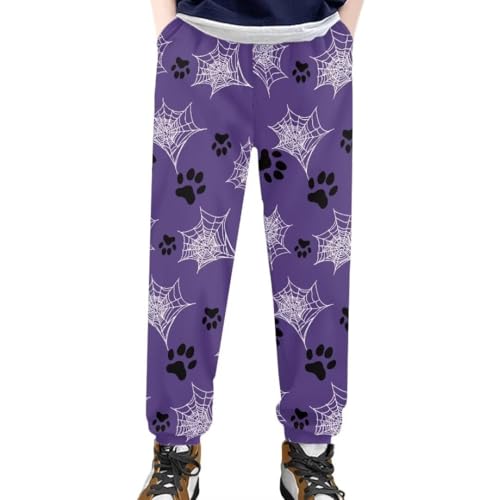 Pinupub Boys Jogger Sweatpants Comfy Lightweight Elastic Waist Stretch Kids Cute Graphic Sport Pants