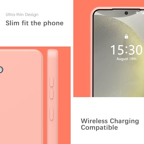 Coque Samsung S24 silicone rose housse protection intégrale antichoc