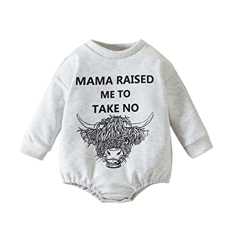 Image of Newborn Baby Girls Boys Oversized Sweatshirts Romper Puff Sleeve Bodysuit Sweater Fall Winter Pullover Tops