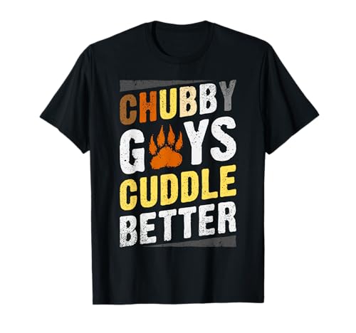Funny Gay Bear Pride Chubby Guys Bear Flag T-Shirt