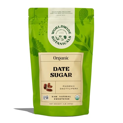 Worldwide Botanicals Organic Date Sugar Fine Powder