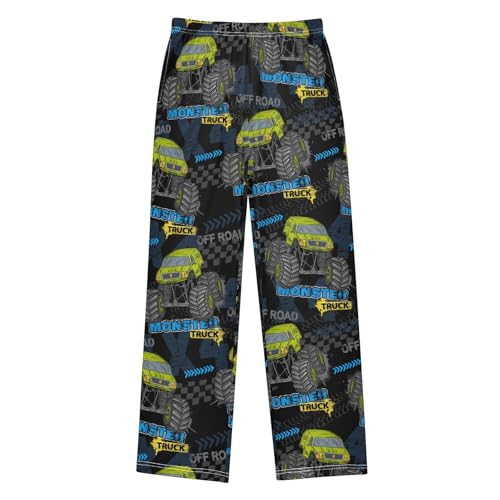 Boys' Pants Monster Truck Car Trace Tire Long Bottoms Jogger Pants Elastic Waist Trousers with Pockets S-XL - Main Image