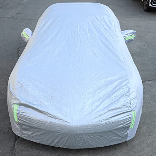 Image of Waterproof Car Cover Ultrashield Custom Compatible with Chevy Corvette C6 2005-2013, Car Cover All Weather Snowproof UV Protection Heavy Duty Weatherproof Outdoor