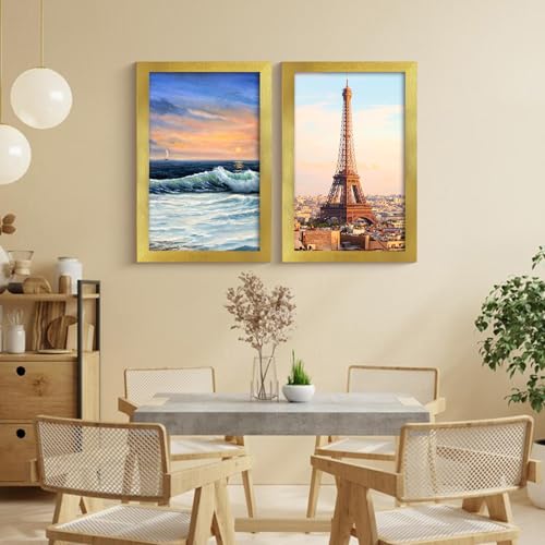 Image of LUCKYLIFE 16x24 Frame in Gold, Gallery Frame for Wall Mounting, 2 Pack