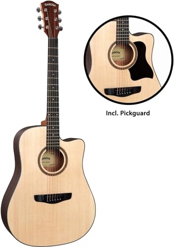 Cascha CGA200 Stage Series guitare folk avec pan coupé + housse - Les Beatles, Paul McCartney, John Lennon, RIngo Starr, George Harrison Cascha CGA200 Stage Series guitare folk avec pan coupé + housse – Image 5