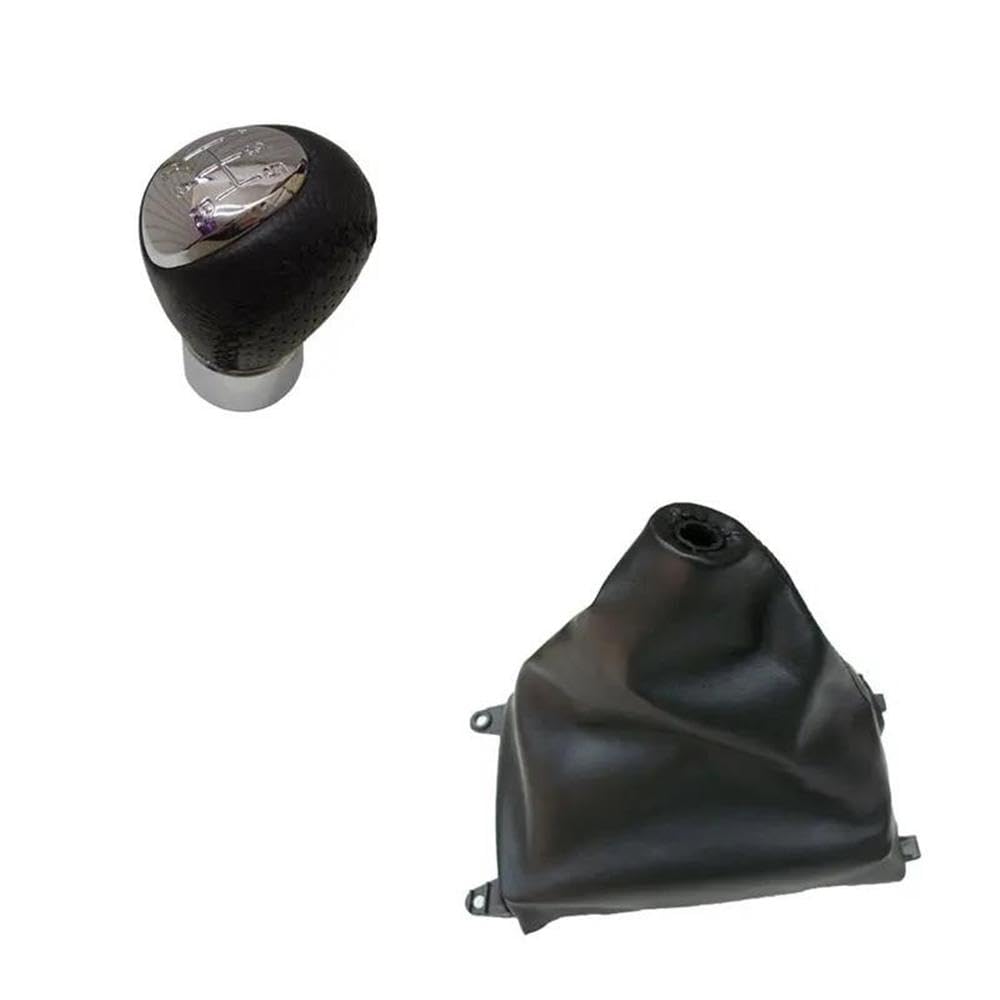 POANBCGY Shift Ball Joint Car Shift Gear Knob Leather Boot Gaitor for Mazda 6 2002 2003 2004 2005 2006 2007 Car Styling Accessories(5s knob and Leather)