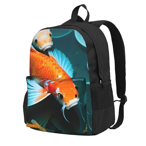 Sac à dos adulte poisson koï trajets plein air léger étanche