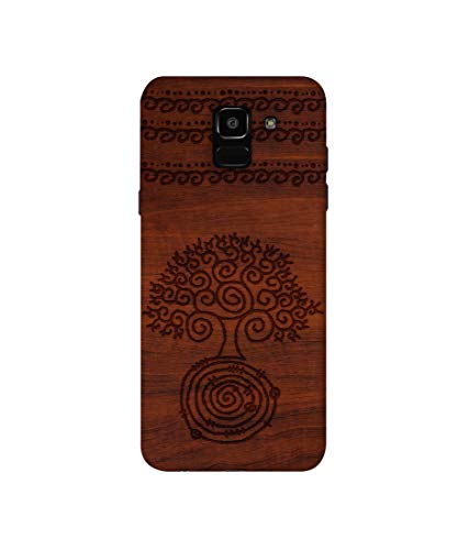 Amazon Brand – Solimo Designer Engraved Patten 3D Printed Hard Back Case Mobile Cover for Samsung Galaxy J6- Best and cheap mobile covers in India