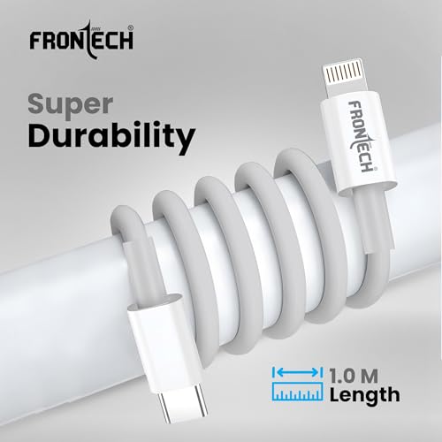 Image of FRONTECH Type-C to Lightning 8-Pin Super Fast Charging & Data Sync Cable | 27W | 1 M TPE Cable | (FT-1051)