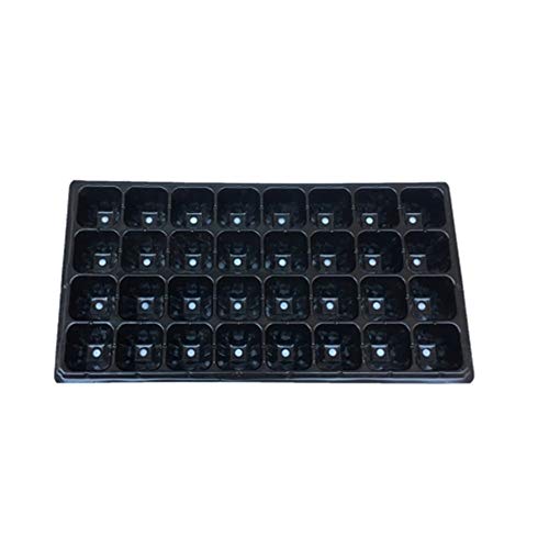 G/J/F Planting Trays, Anti-aging Indoor Garden Kit Hydroponic Growing System For Balcony Garden/Black / 50 Holes / 32 Holes / 21 Holes / (10 Pieces) (Color : 32 hole)