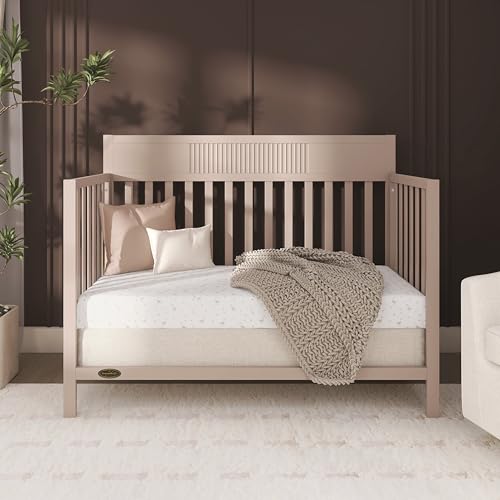 Dream On Me Ivy 5-in-1 Convertible Full-Size Baby Crib, Almond Butter - image 9