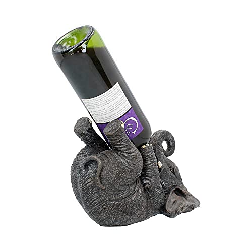 Foto von Nemesis Now Guzzlers Elefant Weinflaschenhalter, 21 cm, Grau