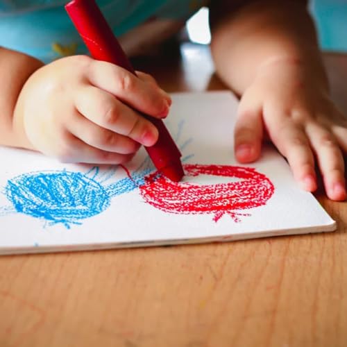 20 Giz de Cera Coloridos, 05 Cores, Mini Giz Infantil, Desenho Pintura, Material Escolar, Lembrancin