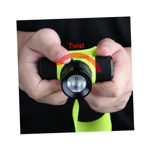 Linterna frontal LED para buceo resistente al agua con brillo constante amarillo 7