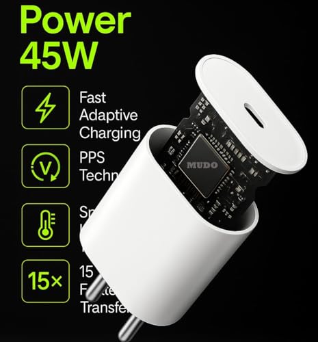 Image of N0thing 45W USB Type-C Charger Adapter, Compatible with CMF Phone /Nothing Phone 3 /3a /2 /2a /2a Plus /Upto 50W Power Charger Support