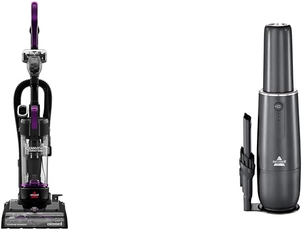 Bissell CleanView Compact Turbo Upright Vacuum AeroSlim Lithium Ion Cordless Handheld Vacuum Bundle