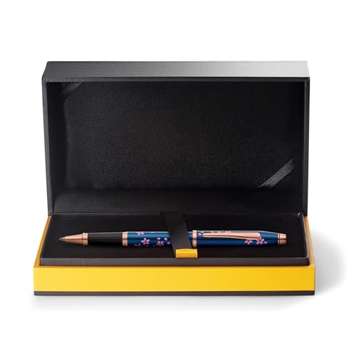 Image of Cross Century II Classic Black Rollerball Pen - Sophisticated Luxury Writing Instrument with Smooth Ink Flow for Professionals and Gift Giving (Blue)