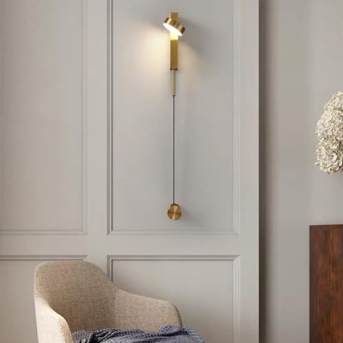 Lámpara de pared LED orientable con interruptor manual para leer cómodamente en la cama 5