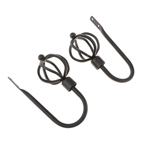 Bakcbayia 2pcs Embrasse de Rideau Mural De Boule Curtain Hooks Crochets de Cravate pour Fenêtre Cover