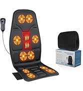 back massager with heat & vibration functions COMFIER Vibration Massage Seat Cushion with 8 Massage Nodes & 5 Modes