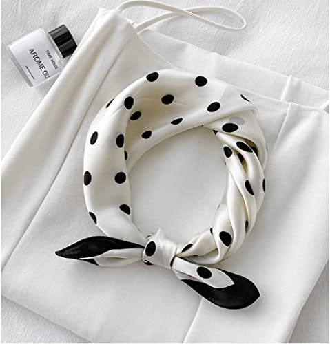 100% Mulberry Silk Scarfs for Women - 21" Lightweight Square Satin Head Scarf - Small Silk Hair Scarf for Sleeping4