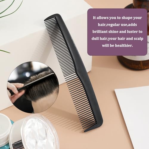 4PCS Hair Comb Portable Pocket Plastic Hair Combs Fine and Standard Tooth Combs Black Mens Combs for Women Men Hairdressing Barber Hair Care Tool - Image 6