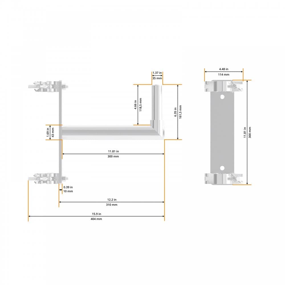 Global Truss 35 mm Lautsprecherhalterung für F31-45 Traversen