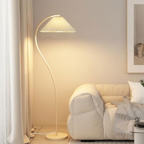 Lámpara vertical moderna blanca con luz suave para interiores 2