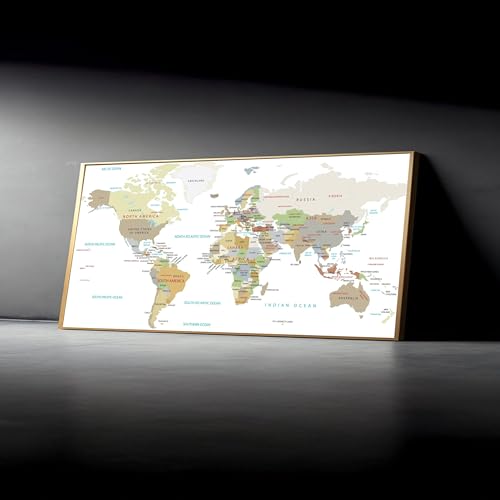 Carte murale sur toile pour habiller un bureau professionnel