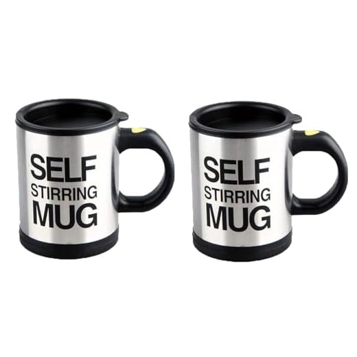 2 Pack Automatic Self Stirring Mug Coffee Cup Mixer Tea