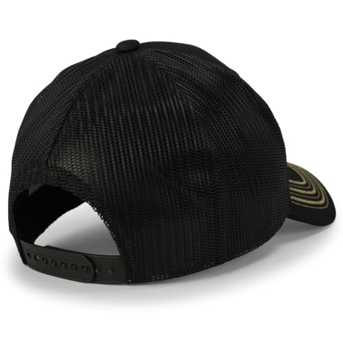 Image of Trendy Apparel Shop Animal Design Square Embroidered Snapback Trucker Cap