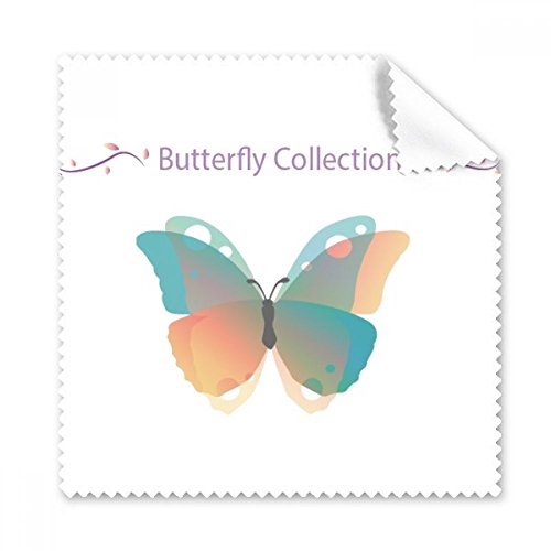 Chiffon de nettoyage papillon bleu et rose pour lunettes et écrans - Lot de 5