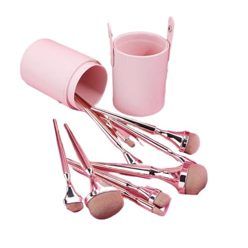 9 pièces de pinceaux maquillage aux finitions soignées pour fard et poudres libres