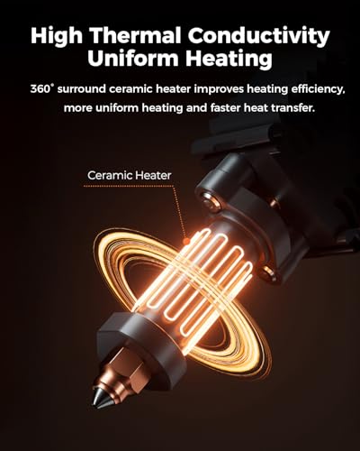 Image of Creality Official Hi Ceramic Hotend Kit, with Quick-swap Nozzle, Supports 300C High Temperature, High-Speed Printing Replaceable Heating Block Kit for 3D Printer Hi Combo