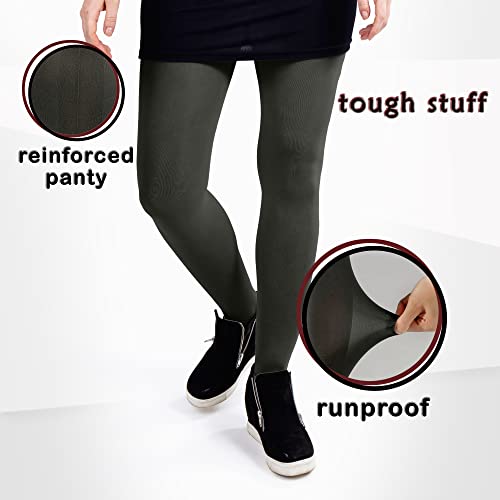 Image of Silky Toes Women's 60D Soft Opaque Tights 1-2 Pairs -Black White And Colored Stockings for Women