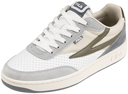 Fila Sevaro S, Zapatillas Hombre, White Burnt Olive, 40 EU Estrecho
