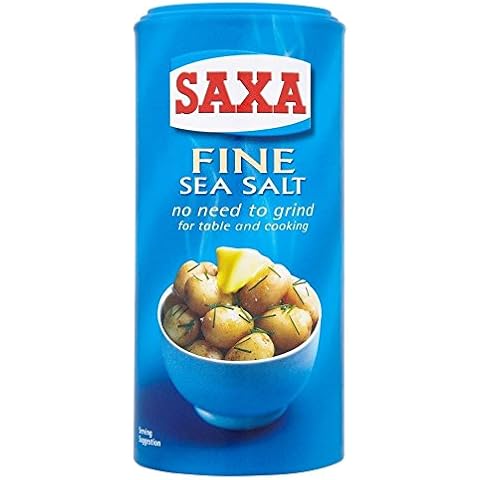 Saxa Fine Sea Salt (350g) - Pack of 2 Cover