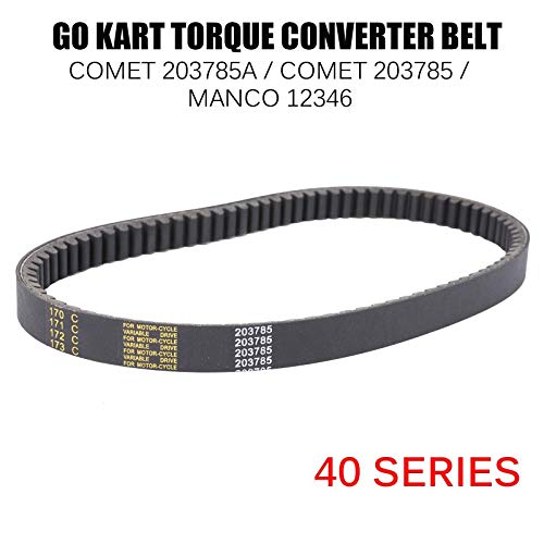 BLACKHORSE-RACING 40 Series Torque Converter Belt GO Kart Comet 203785A Comet 203785 MANCO