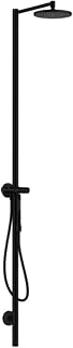 hansgrohe Axor Starck Nature Duschsäule Set, mit Kopfbrause 240 1jet, Aufputzmontage, 12670, Farbe: Schwarz Matt