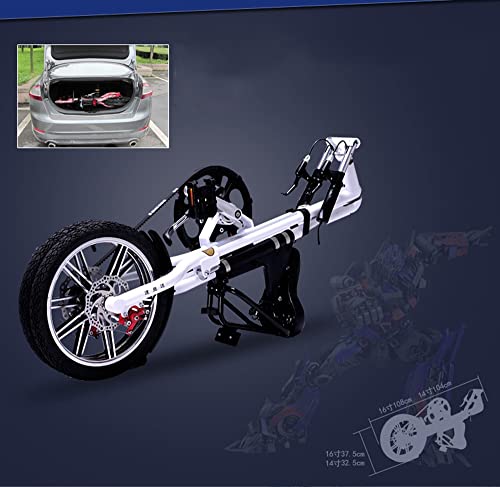 Vouwfiets 16 Inch, Ultralichte Mini-Vouwfiets, Draagbare Buiten-Metro-Transportvoertuigen Opvouwbare Fiets Voor Heren… - Afbeelding 6