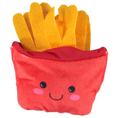 Cudlie 3 Pack Plush Dog Chew Toys – Soft Squeaky Puppy Toys for Small Dogs– 4" Durable, Cute & Safe Pet Toy Gift Set (Food, Fruit, Farm, Zoo & Safari Animal Themes) - Image 3