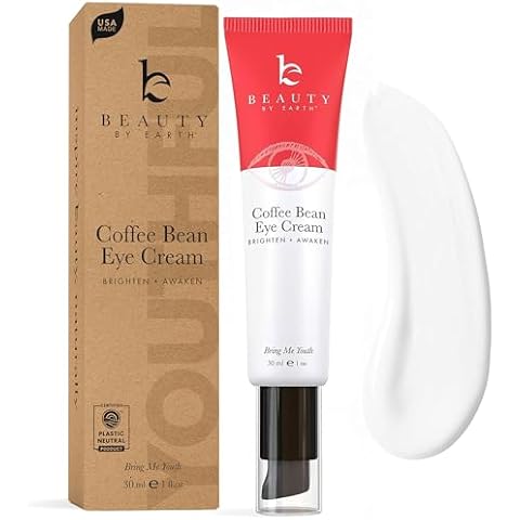 Caffeine Eye Cream for Puffiness & Bags Under Eyes - USA Made with Natural & Organic Ingredients, Under Eye Cream for Dark Circles with Glycerin & Vitamin E, Brightens & Refreshes Under Eye Area Cover