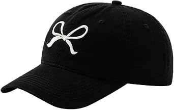 Cute Bow-Tie Baseball Cap Women Y2k Baseball Hat Trucker Hats Summer Trendy
