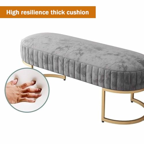 Banc à chaussures avec coussin et étagère en métal robuste et compacte - 4