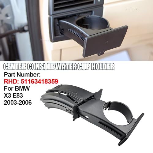 Supports de gobelets d'eau X3 résout console cassée pour conduite à droite 2003-2006 - 2