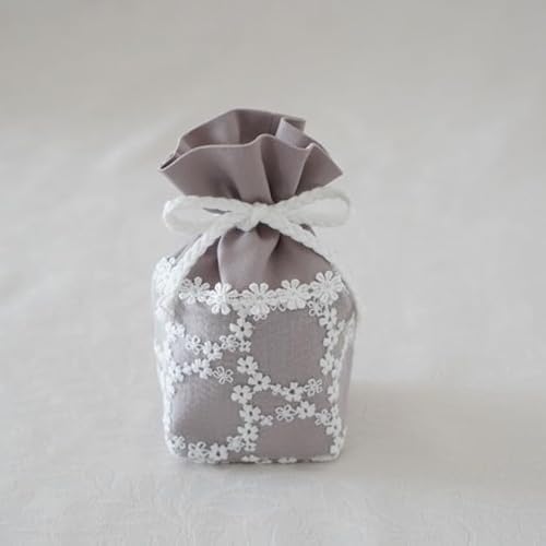 骨壺カバー 骨壷カバー 2寸 リングフルール 総裏地 手元供養 ペット 人間 赤ちゃん 刺繍 レース オックス生地(綿100%) 骨壷カバー専門店ReBone 0196C20 (ラベンダー)