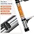 Telescoping Ladder, Stainless Steel Extension Ladder with 2 Triangle Stabilizers, Heavy Duty 330 lb Capacity Telescopic Ladder for Home, Roof, RV (6.5FT/2.0M)